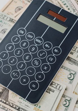 Calculator in cash
